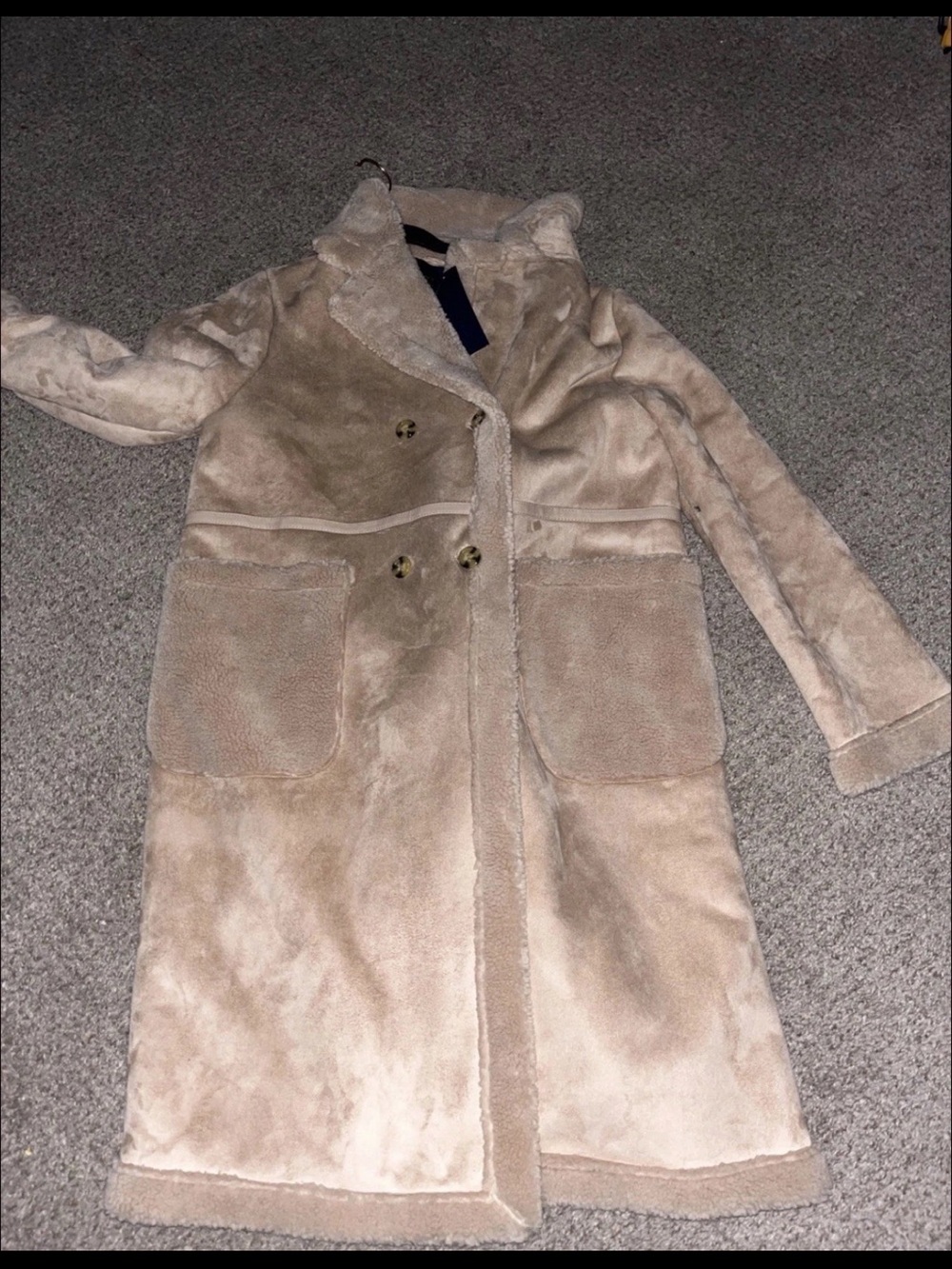 NWT,Adrienne vittadini faux shearling jacket